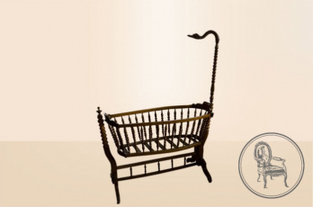 Антикварная детская кроватка код. VS1292