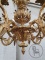 Старинная бронзовая люстра большого размера со стеклянными элементами код. BE4165447 фото 5