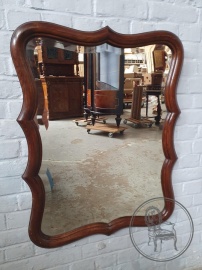 Антикварное зеркало в дубовой фантазийной раме код. BE4097645