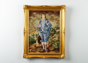 картинка Старинный гобелен в деревянной раме салоне старинных вещей "Шебби" являющийся официальным дистрибьютором в России и Беларуси