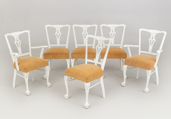 Старинный набор стульев (6 шт.) код. RM48430