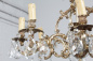 Старинная люстра в стиле Людовика XV из бронзы с хрустальными подвесками код. BE3259311 фото 4