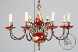 картинка Старинная люстра из муранского стекла салоне старинных вещей "Шебби" являющийся официальным дистрибьютором в России и Беларуси