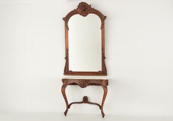 Старинный консольный столик с зеркалом код. RM56944