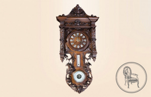 картинка Антикварные настенные часы салоне старинных вещей "Шебби" являющийся официальным дистрибьютором в России и Беларуси