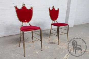 Старинный итальянские латунные стулья Chiavari (2 шт.) код. BE4165796