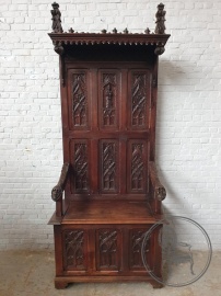 Антикварная скамья в готическом стиле код. BE4097663