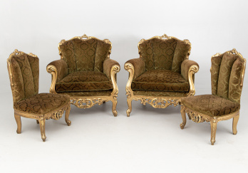 Старинный комплект мягкой мебели код. RM66192