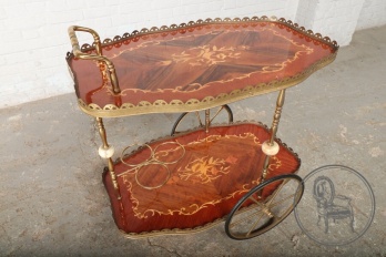 Старинный сервировочный столик с интарсиями код. BE4097089