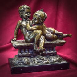 Антикварная статуэтка из бронзы код. BL107/7