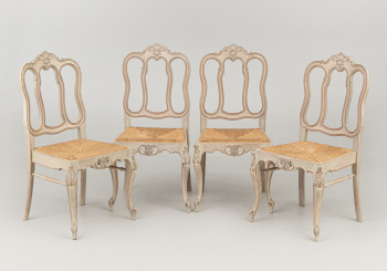 Старинный набор стульев (4 шт.) код. RM59324