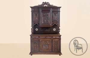 картинка Антикварный буфет салоне старинных вещей "Шебби" являющийся официальным дистрибьютором в России и Беларуси