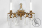 Антикварные настенные светильники (2 шт.) из бронзы с хрусталем в стиле ампир код. BE3259358 фото 1