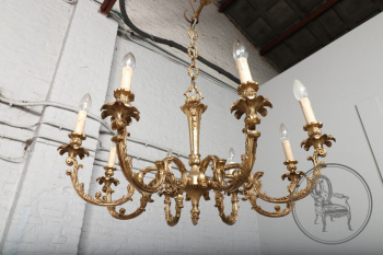 Антикварная люстра в рокайльном стиле на 8 рожков код. BE107094