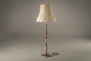 Старинный торшер из латуни с ониксом код. RM4101563