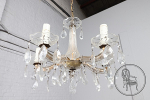 картинка Старинная люстра в стиле Мария-Терезия салоне старинных вещей "Шебби" являющийся официальным дистрибьютором в России и Беларуси