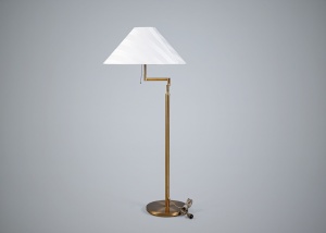 картинка Винтажный торшер с поворотным механизмом (swing-arm floor lamp) салоне старинных вещей "Шебби" являющийся официальным дистрибьютором в России и Беларуси