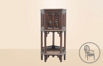 Антикварная угловая тумбочка код. VS0901