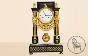 картинка Антикварные часы салоне старинных вещей "Шебби" являющийся официальным дистрибьютором в России и Беларуси