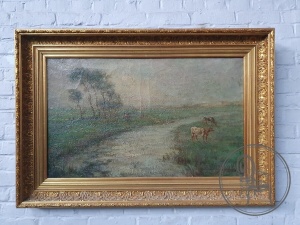 картинка Старинная картина во фламандском стиле салоне старинных вещей "Шебби" являющийся официальным дистрибьютором в России и Беларуси