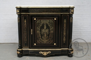 Антикварный комод из дерева с мраморной столешницей код. BE4096729