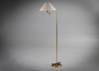 Старинный латунный торшер на тонкой ножке код. RM4165690