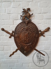 Антикварное бронзовое панно код. BE3259580