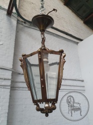 Старинный бронзовый светильник-фонарь код. BE4136319