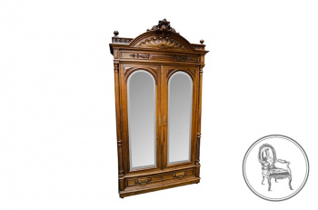 Антикварный шкаф с колоннами код. VS4141