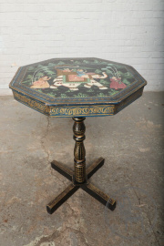 Старинный столик на одной ножке в ориентальном стиле код. BE60081