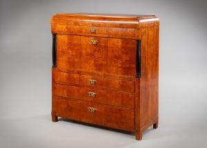 картинка Антикварный немецкий секретер из березы салоне старинных вещей "Шебби" являющийся официальным дистрибьютором в России и Беларуси