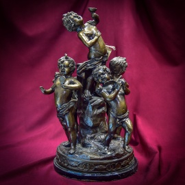 Старинная бронзовая статуэтка код. BL107/1