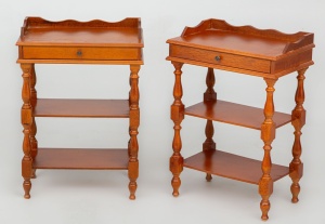 картинка Старинные открытые комоды (2 шт.) из красного дерева салоне старинных вещей "Шебби" являющийся официальным дистрибьютором в России и Беларуси