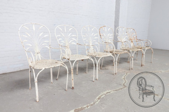 Антикварные садовые стулья (6 шт.) код. BE23727