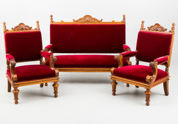 Антикварный комплект мягкой мебели код. RM15480