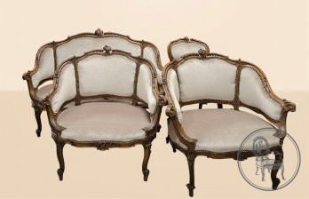 Антикварный комплект мягкой мебели код. VS1872