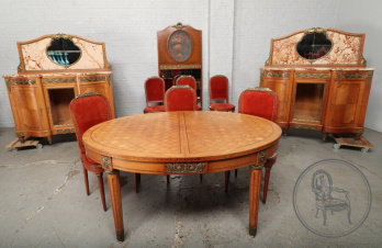 Антикварный комплект для столовой из дуба в стиле арт-деко код. BE107243