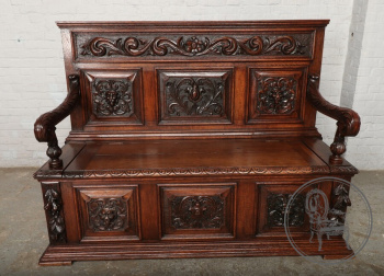 Антикварная скамья для холла код. BE101789