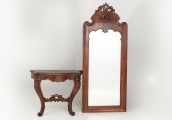 Антикварный консольный столик с зеркалом код. RM66912