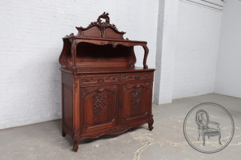 Антикварный поставец в Льежском стиле с растительным орнаментом код. BE107377