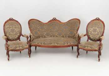 Старинный комплект мягкой мебели код. RM69098