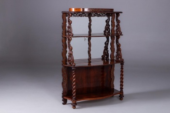 Антикварная этажерка с ажурной резьбой код. RM4101183