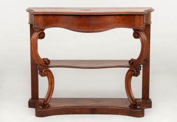 Антикварная консоль с резными цветами код. RM4100126