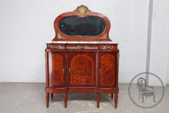 Антикварный комод с зеркалом и бронзовыми накладками код. BE107541