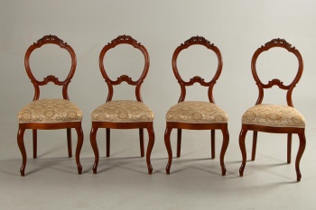 Старинный комплект стульев в стиле рококо (4 шт.) код. RM4103754